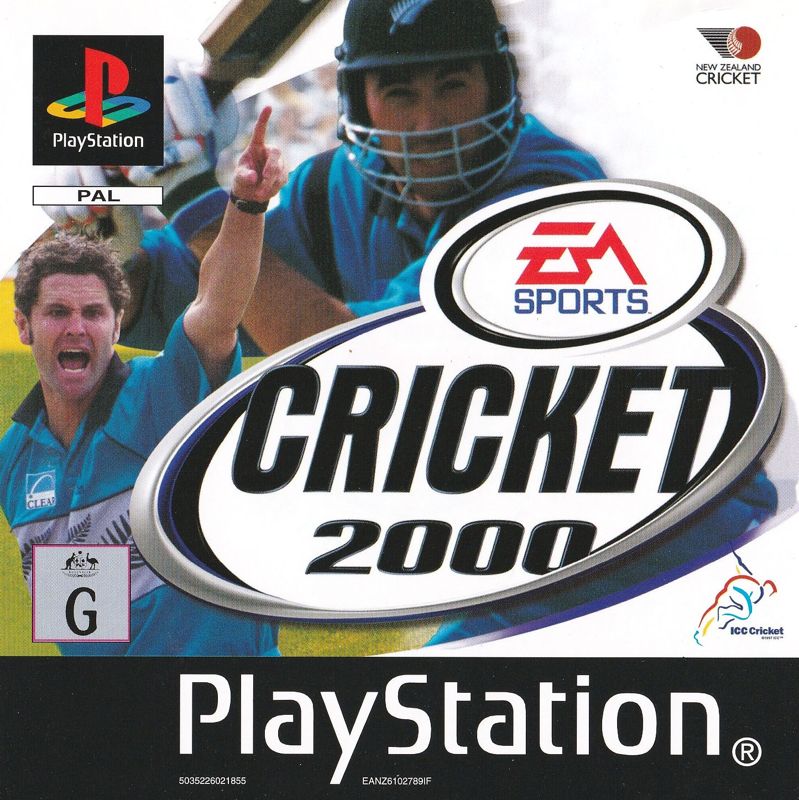 Cricket 2000 box art for Playstation
